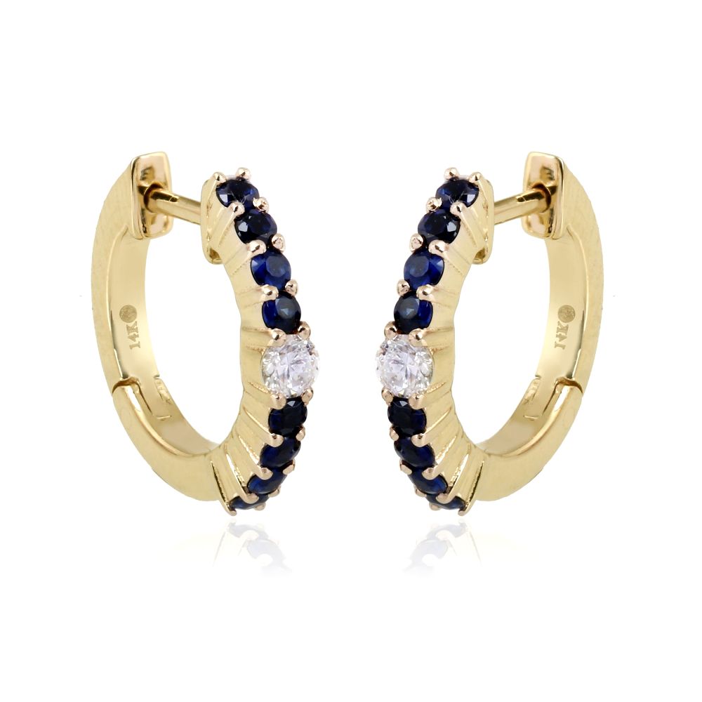 Color-Pop Diamond Huggies