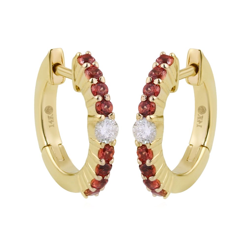 Color-Pop Diamond Huggies