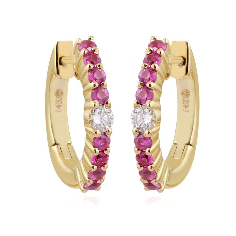 Color-Pop Diamond Huggies