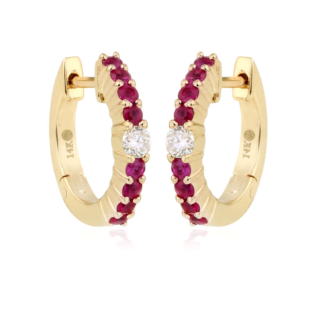 Color-Pop Diamond Huggies