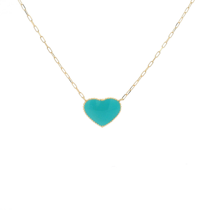 Watercolor Heart Necklace