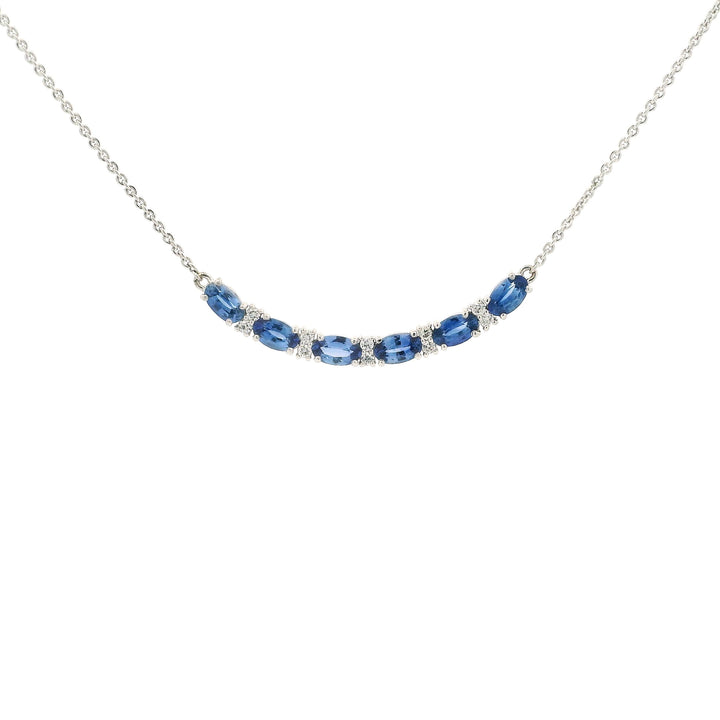 Diamond and Sapphire Sonnet Necklace