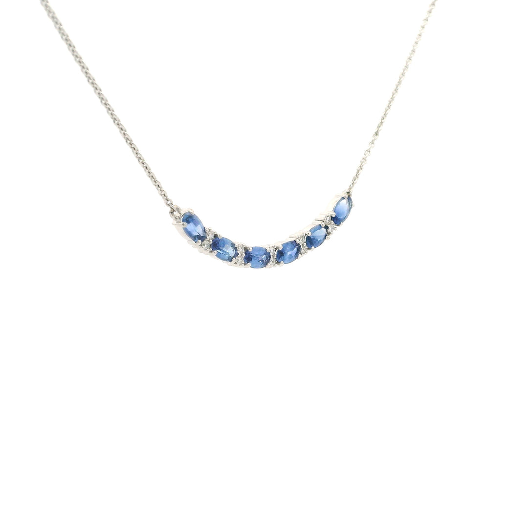 Diamond and Sapphire Sonnet Necklace