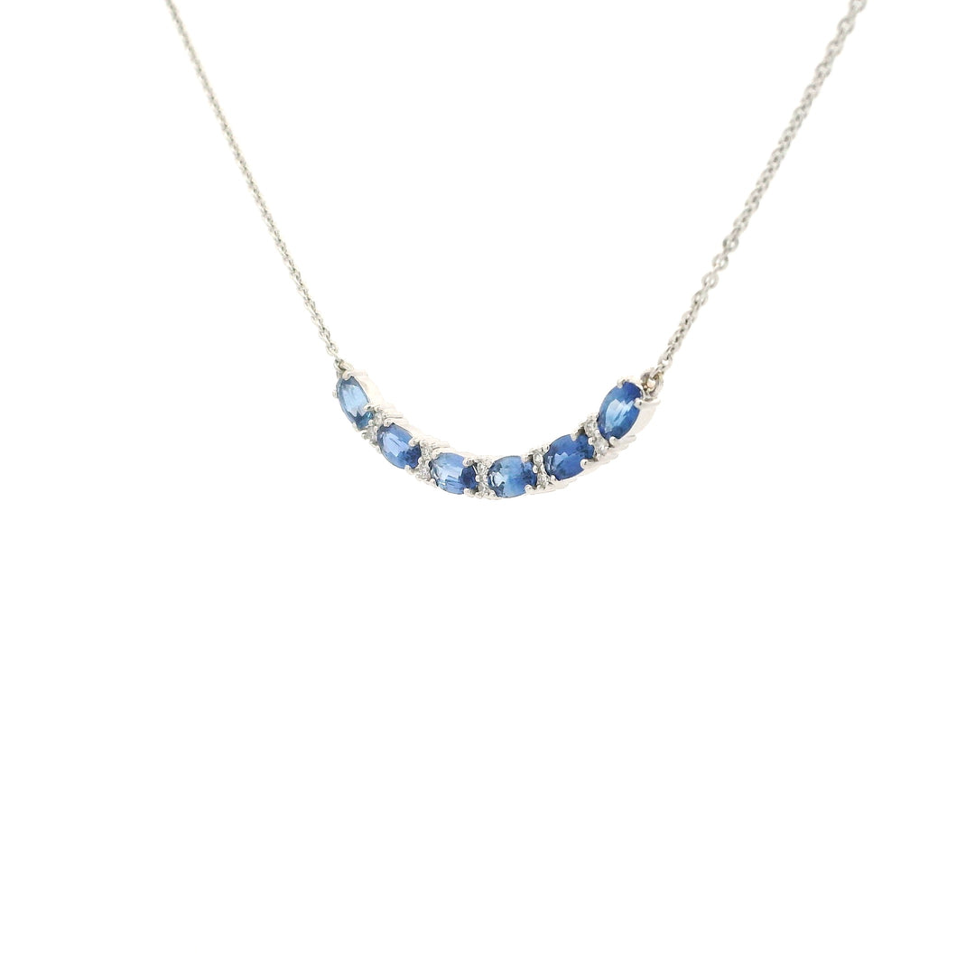 Diamond and Sapphire Sonnet Necklace