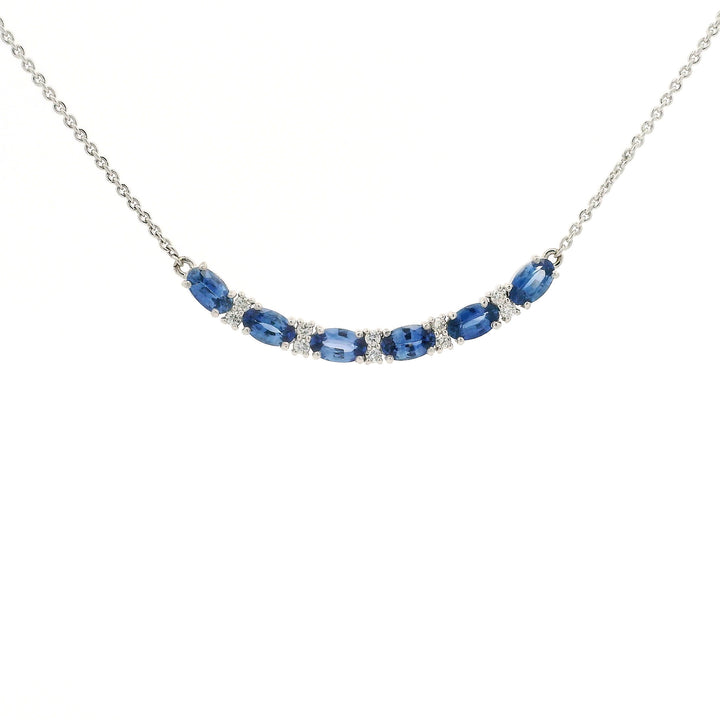 Diamond and Sapphire Sonnet Necklace