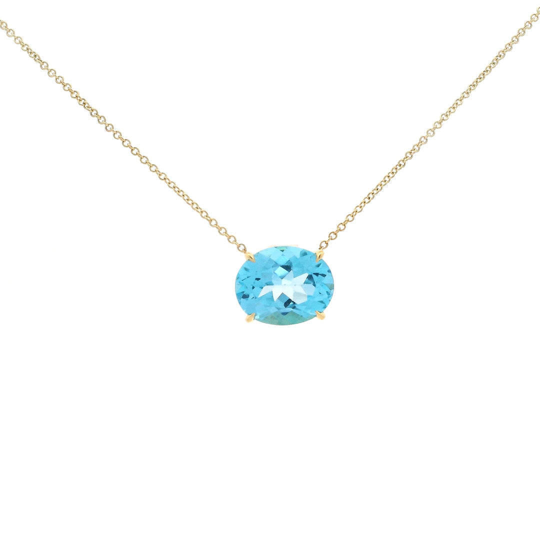 Azure Topaz Glow Necklace