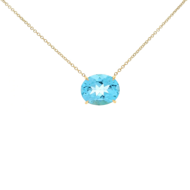 Azure Topaz Glow Necklace