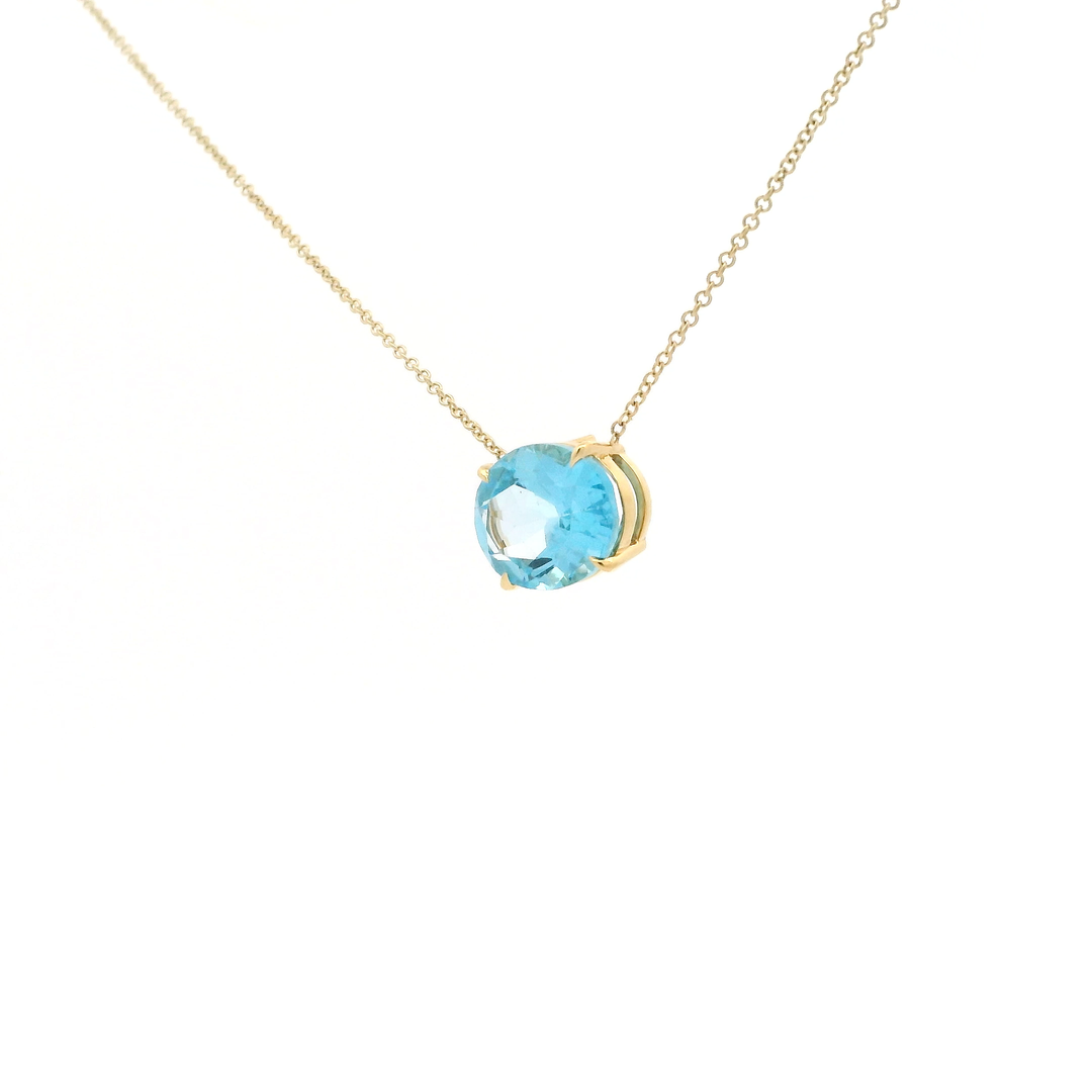 Azure Topaz Glow Necklace