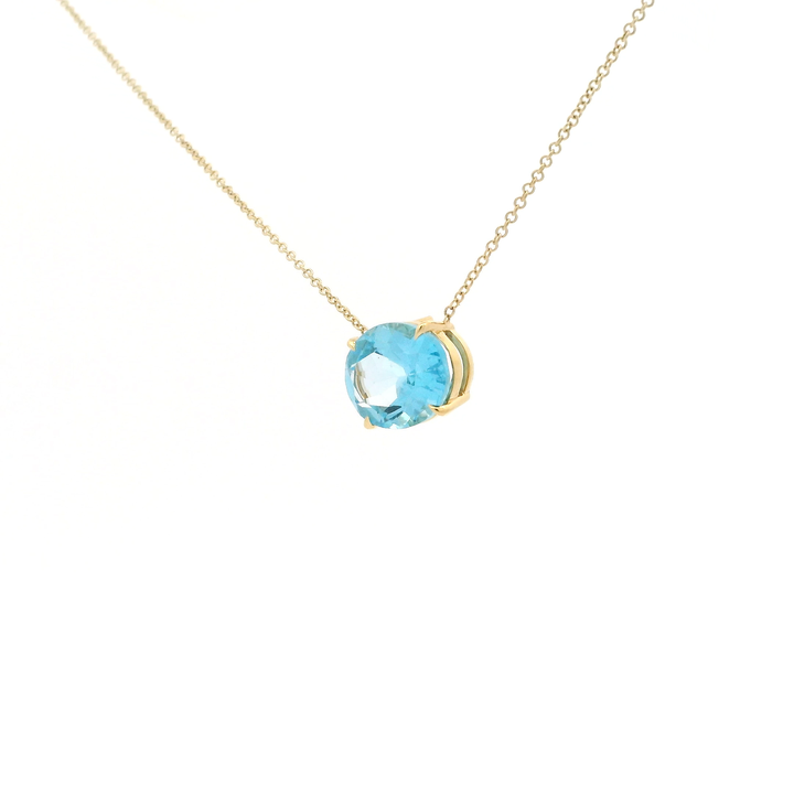 Azure Topaz Glow Necklace