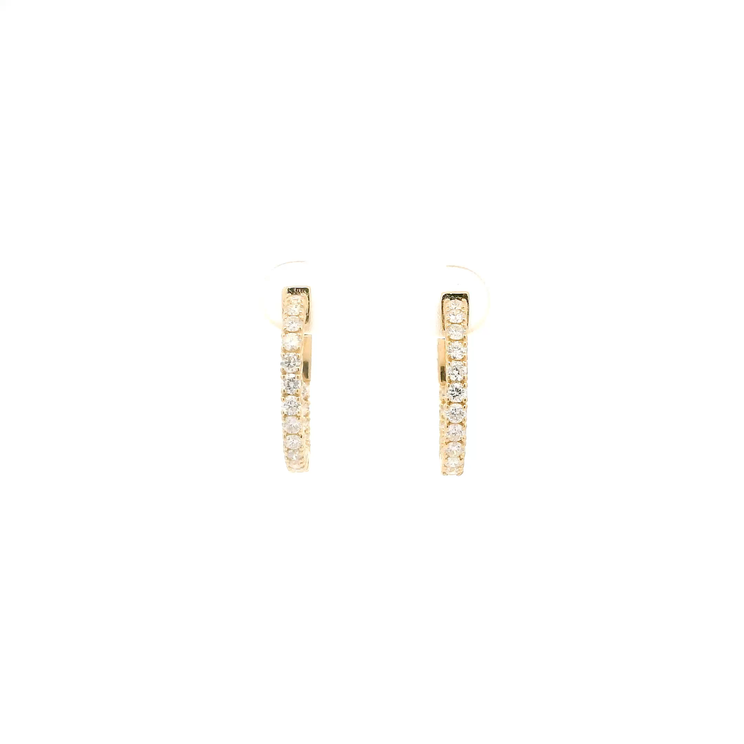 Athena Diamond Hoops
