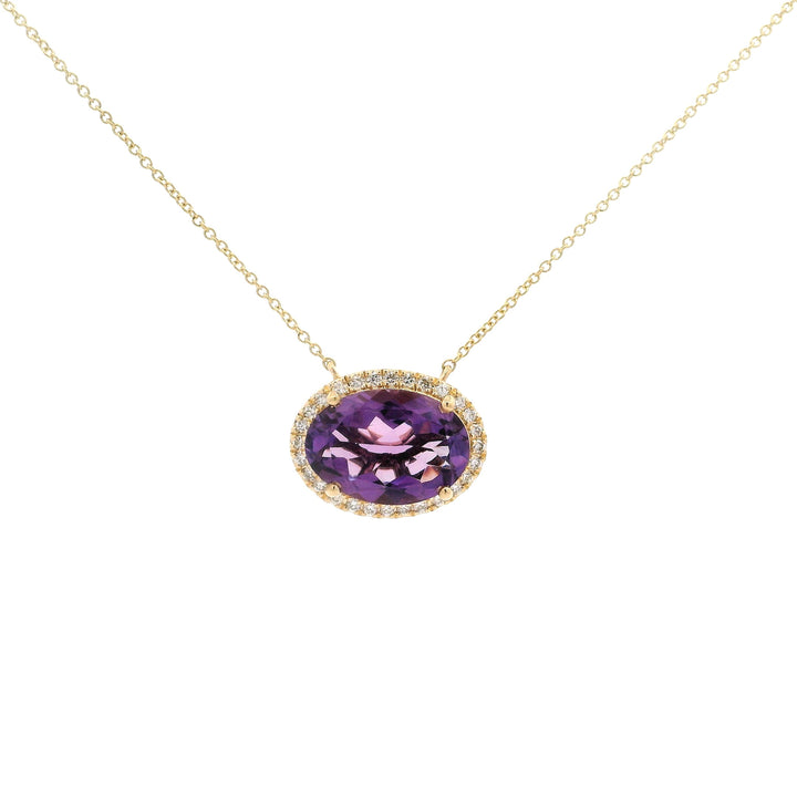 Halo Amethyst Bloom Necklace