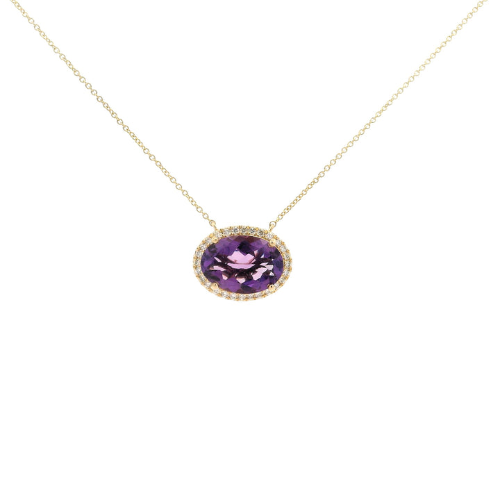 Halo Amethyst Bloom Necklace