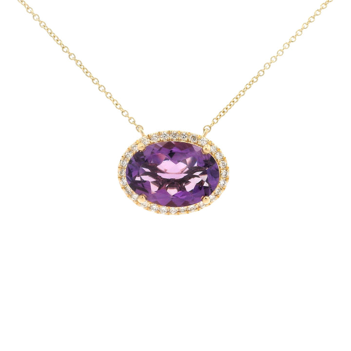 Halo Amethyst Bloom Necklace