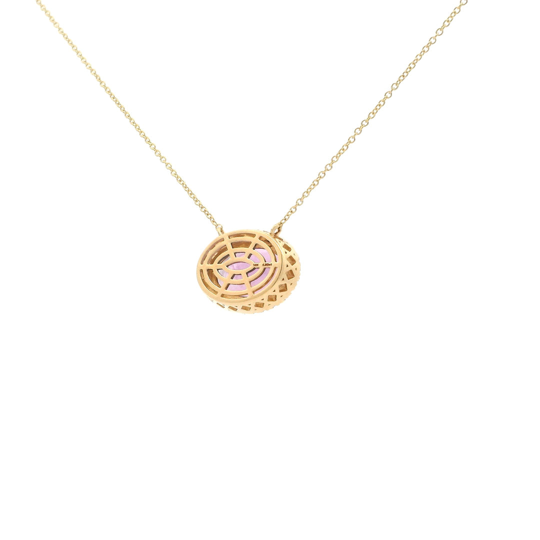 Halo Amethyst Bloom Necklace