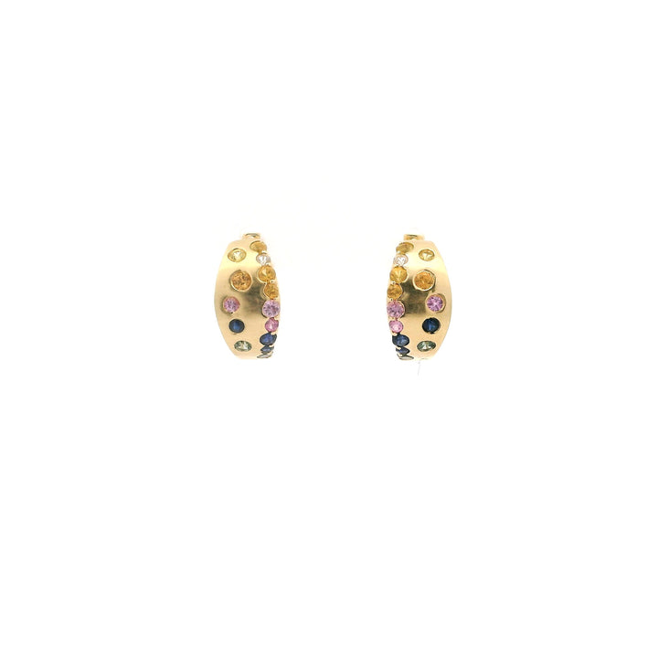 Sapphire Scatter Huggies