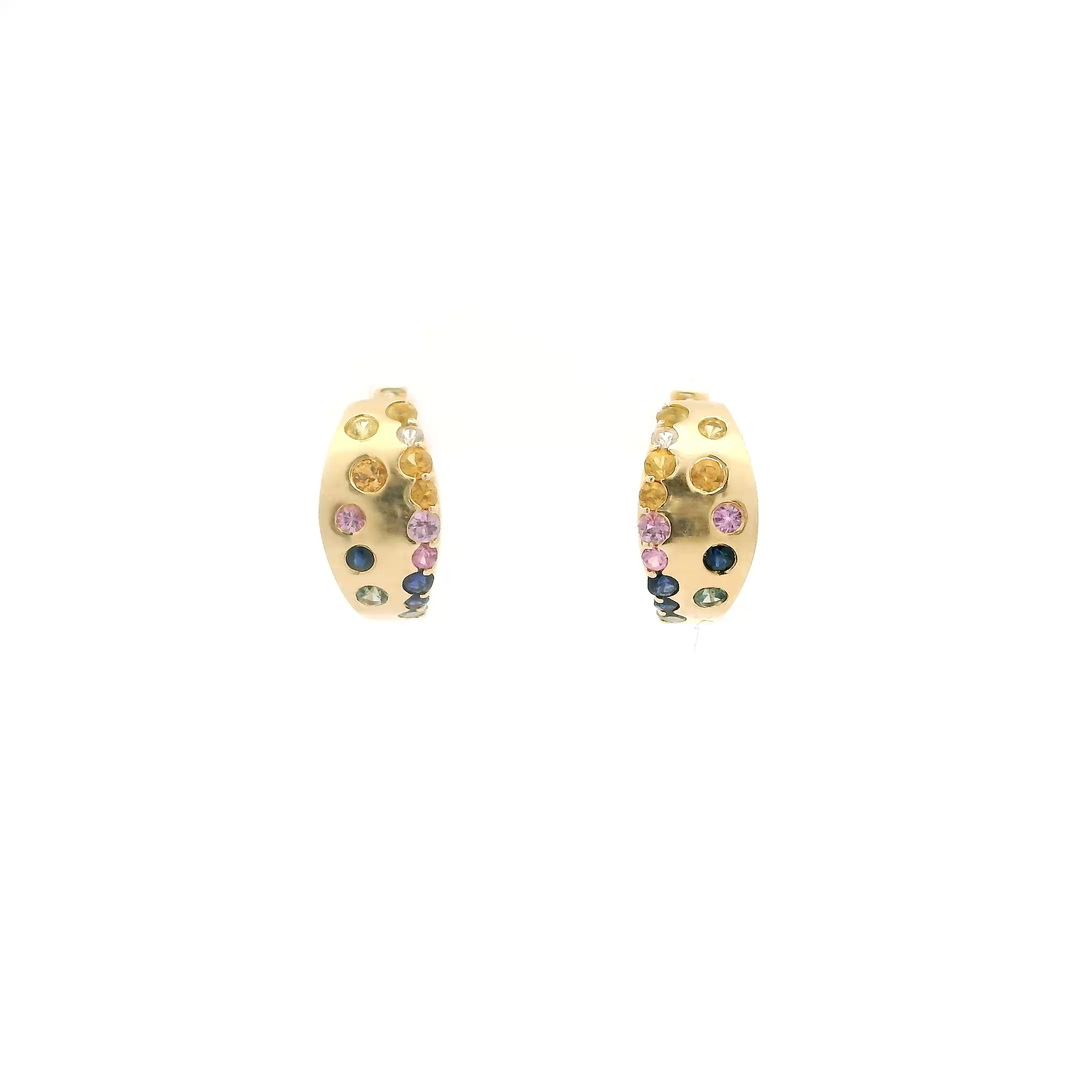 Sapphire Scatter Huggies