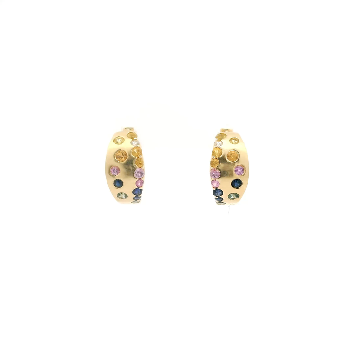 Sapphire Scatter Huggies
