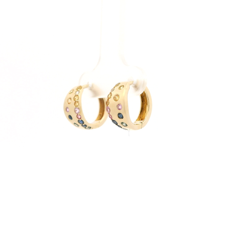 Sapphire Scatter Huggies