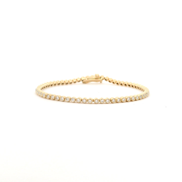 Bezeled Brilliance Tennis Bracelet