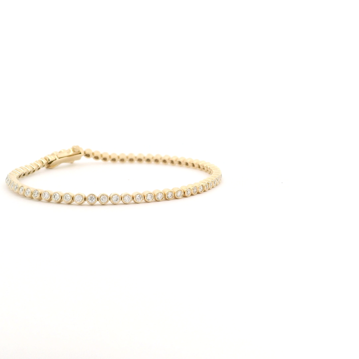 Bezeled Brilliance Tennis Bracelet