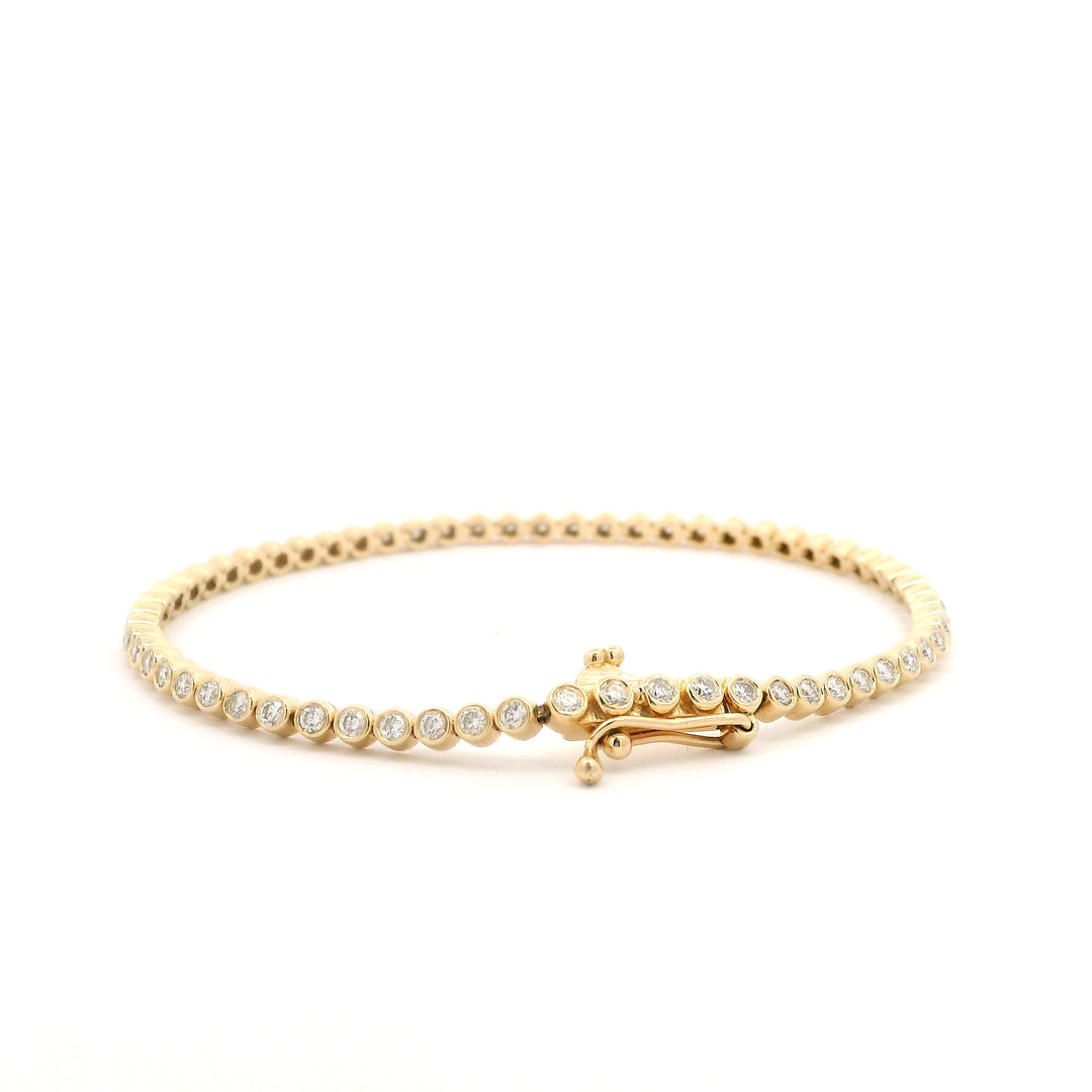 Bezeled Brilliance Tennis Bracelet