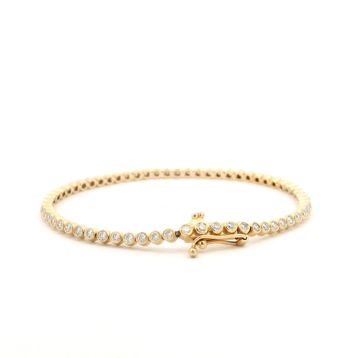 Bezeled Brilliance Tennis Bracelet