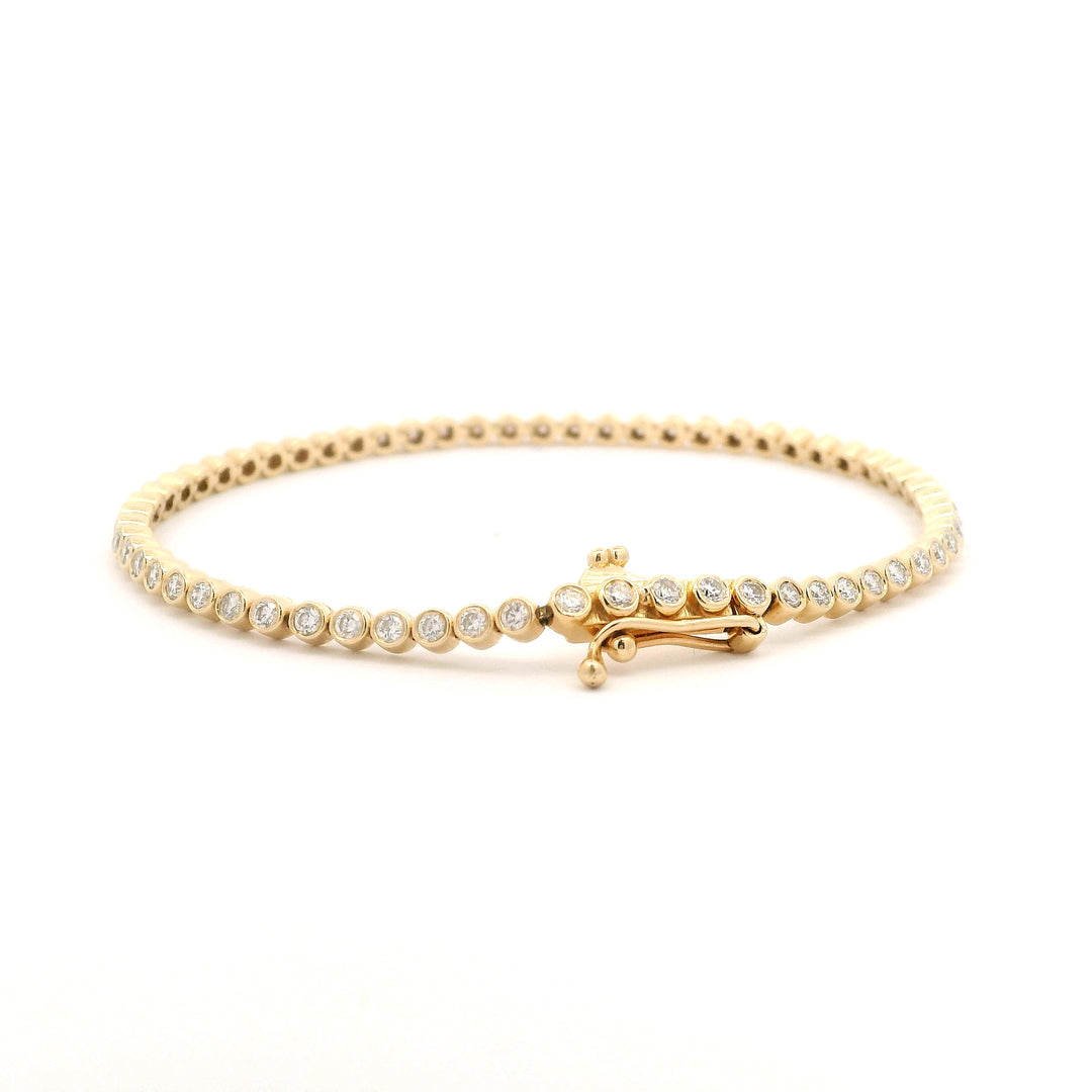 Bezeled Brilliance Tennis Bracelet