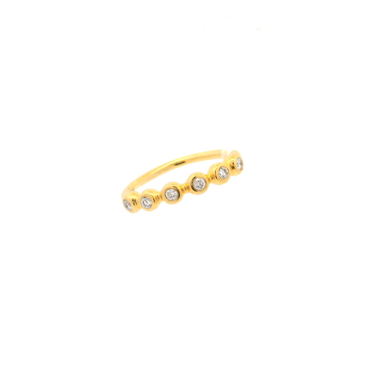 Bezeled Bubbles Diamond Ring