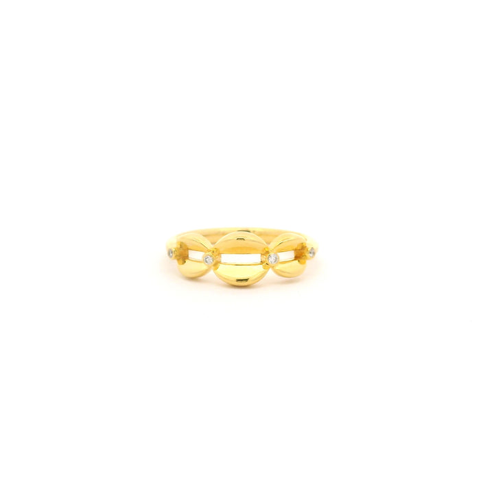 Golden Cloud & Diamond Ring