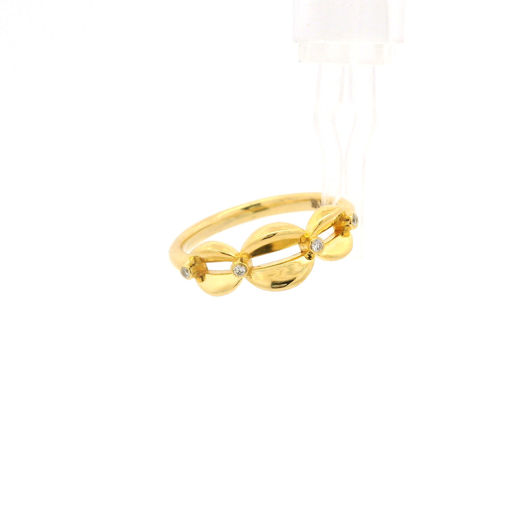 Golden Cloud & Diamond Ring