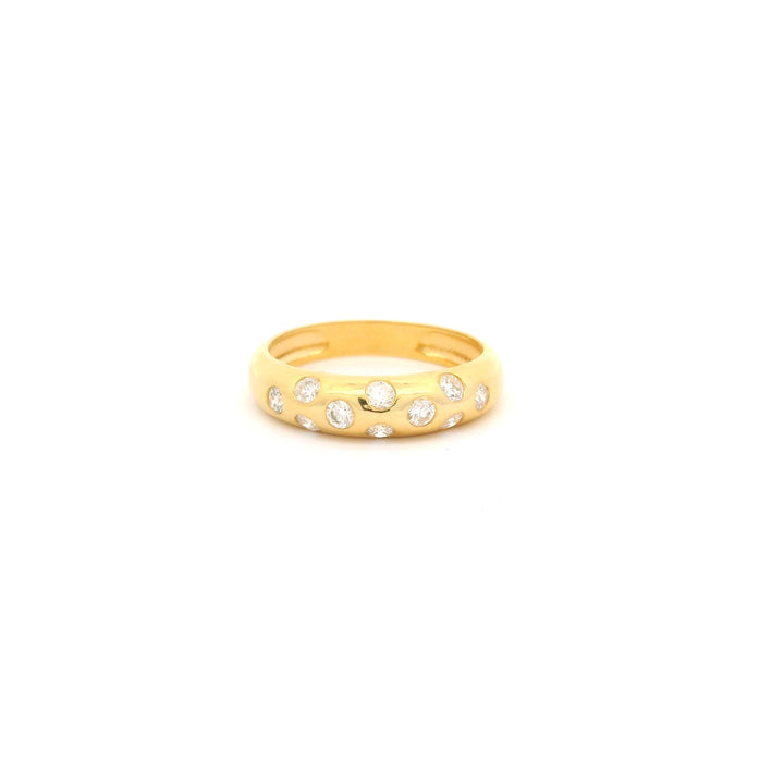 Scattered Diamond Statement Ring