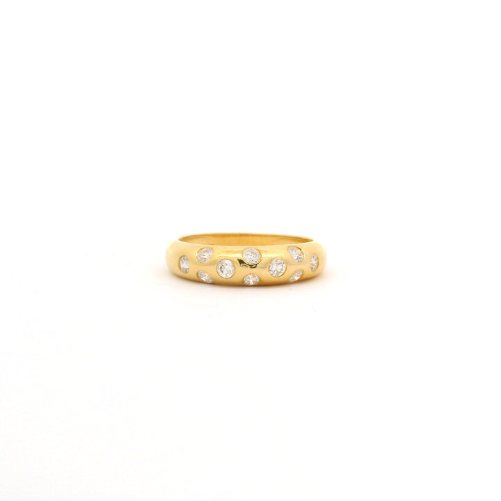 Scattered Diamond Statement Ring
