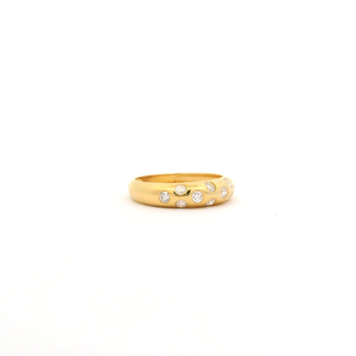Scattered Diamond Statement Ring