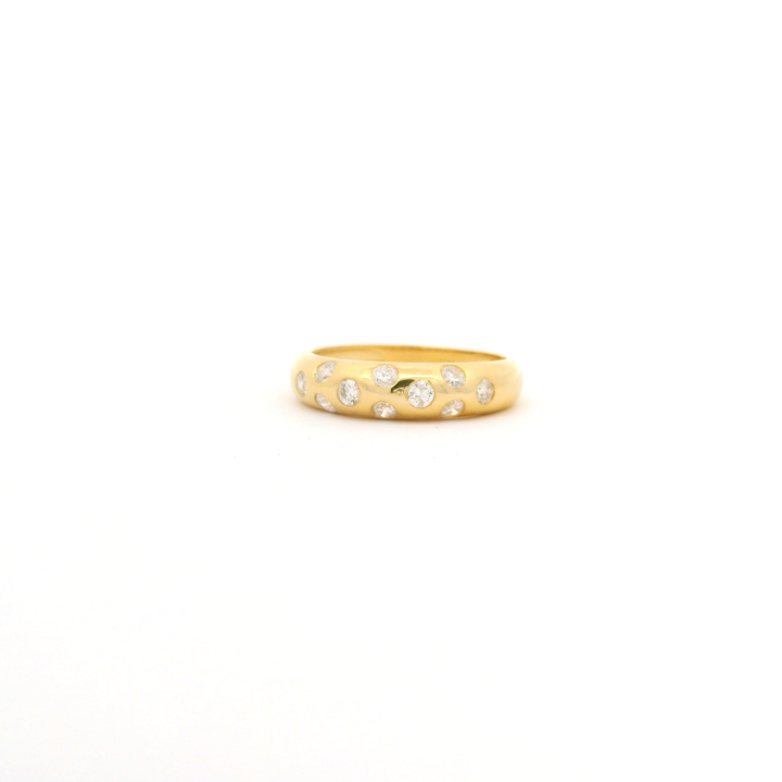 Scattered Diamond Statement Ring