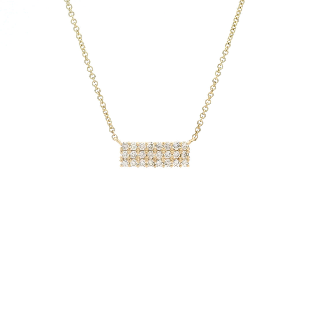 Dainty Domino Diamond Necklace