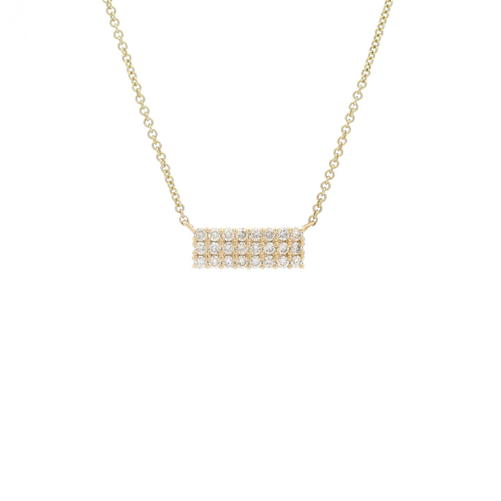 Dainty Domino Diamond Necklace