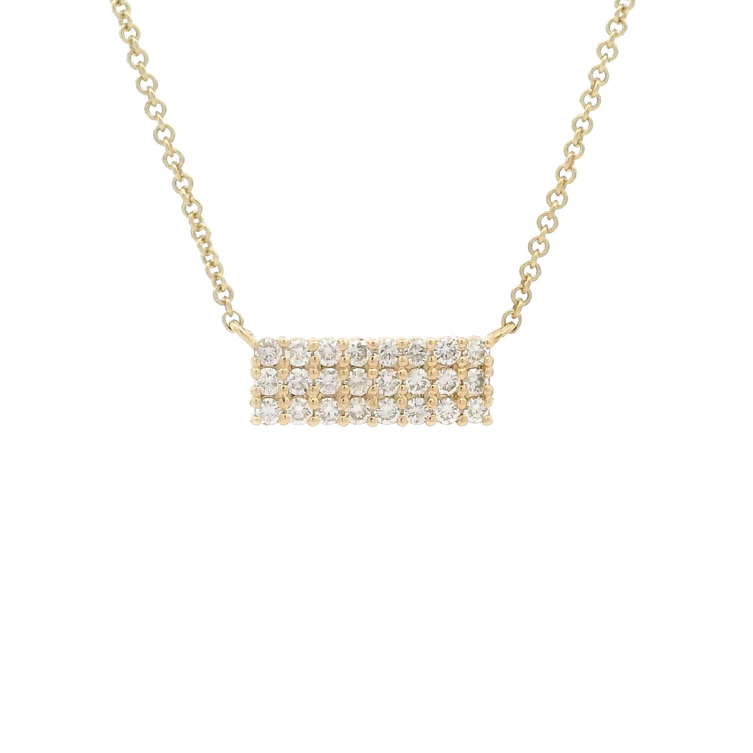 Dainty Domino Diamond Necklace