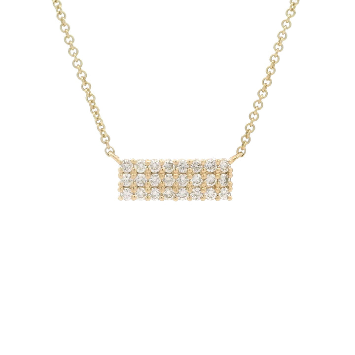 Dainty Domino Diamond Necklace