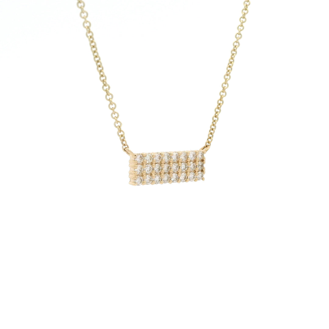Dainty Domino Diamond Necklace
