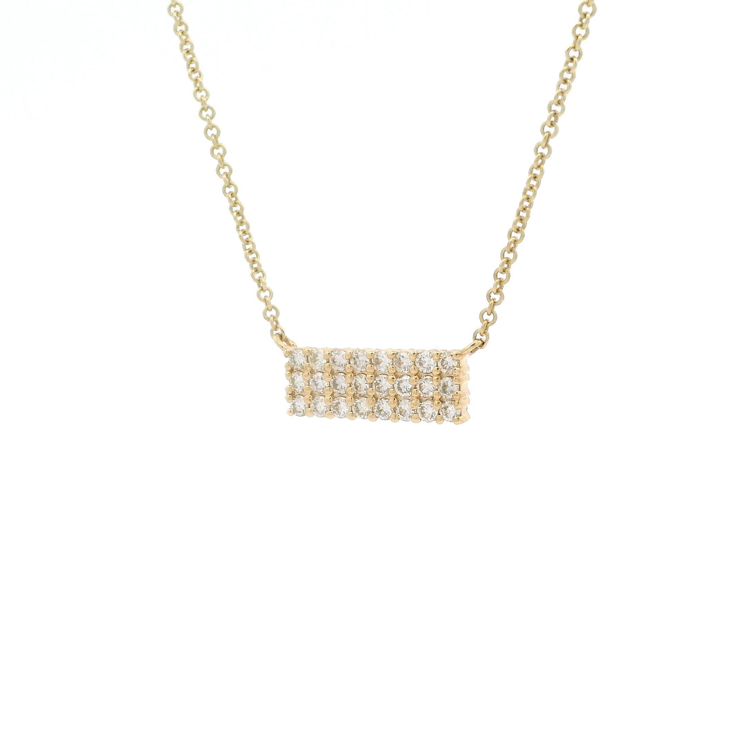 Dainty Domino Diamond Necklace