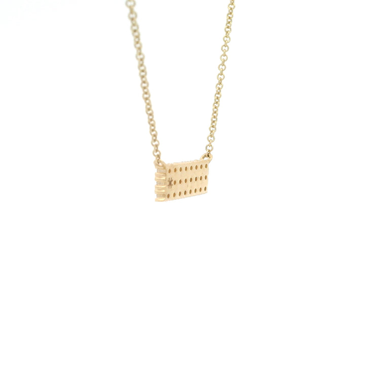 Dainty Domino Diamond Necklace