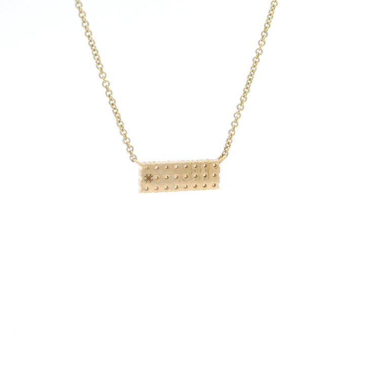Dainty Domino Diamond Necklace