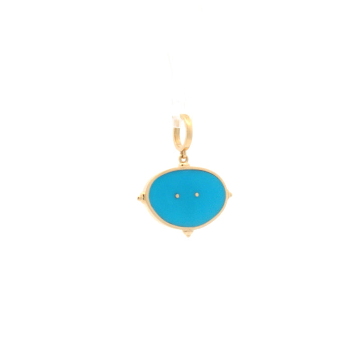 Turquoise Longhorn Pendant