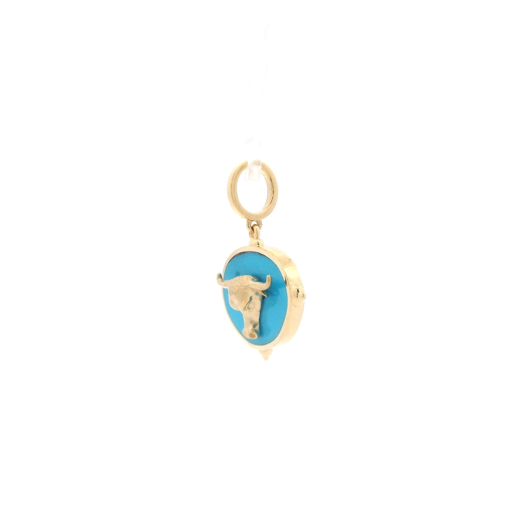 Turquoise Longhorn Pendant