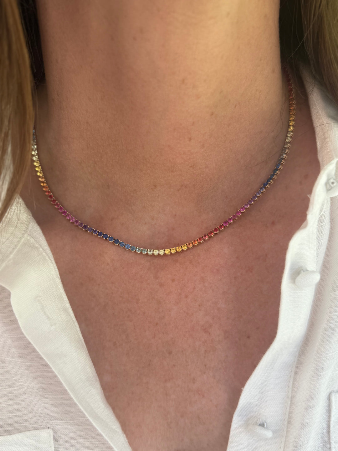 Custom Design: Sapphire Cascade Necklace