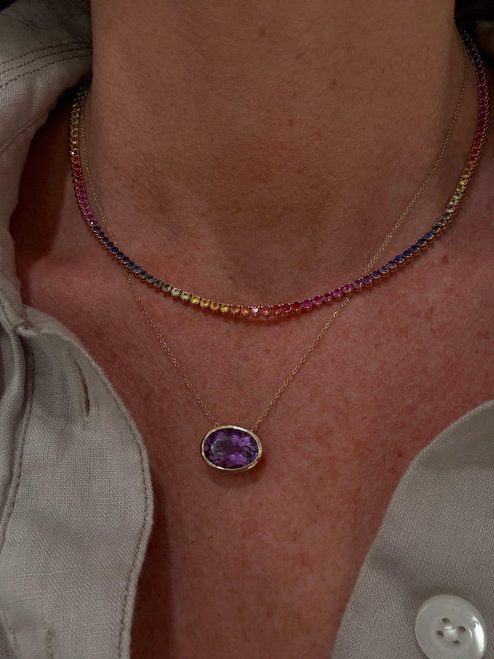 Custom Design: Sapphire Cascade Necklace