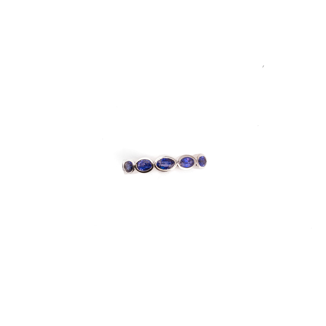 Sea Blue Sapphire Ring