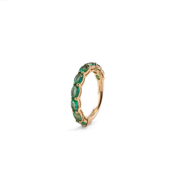 Emerald Arc Ring