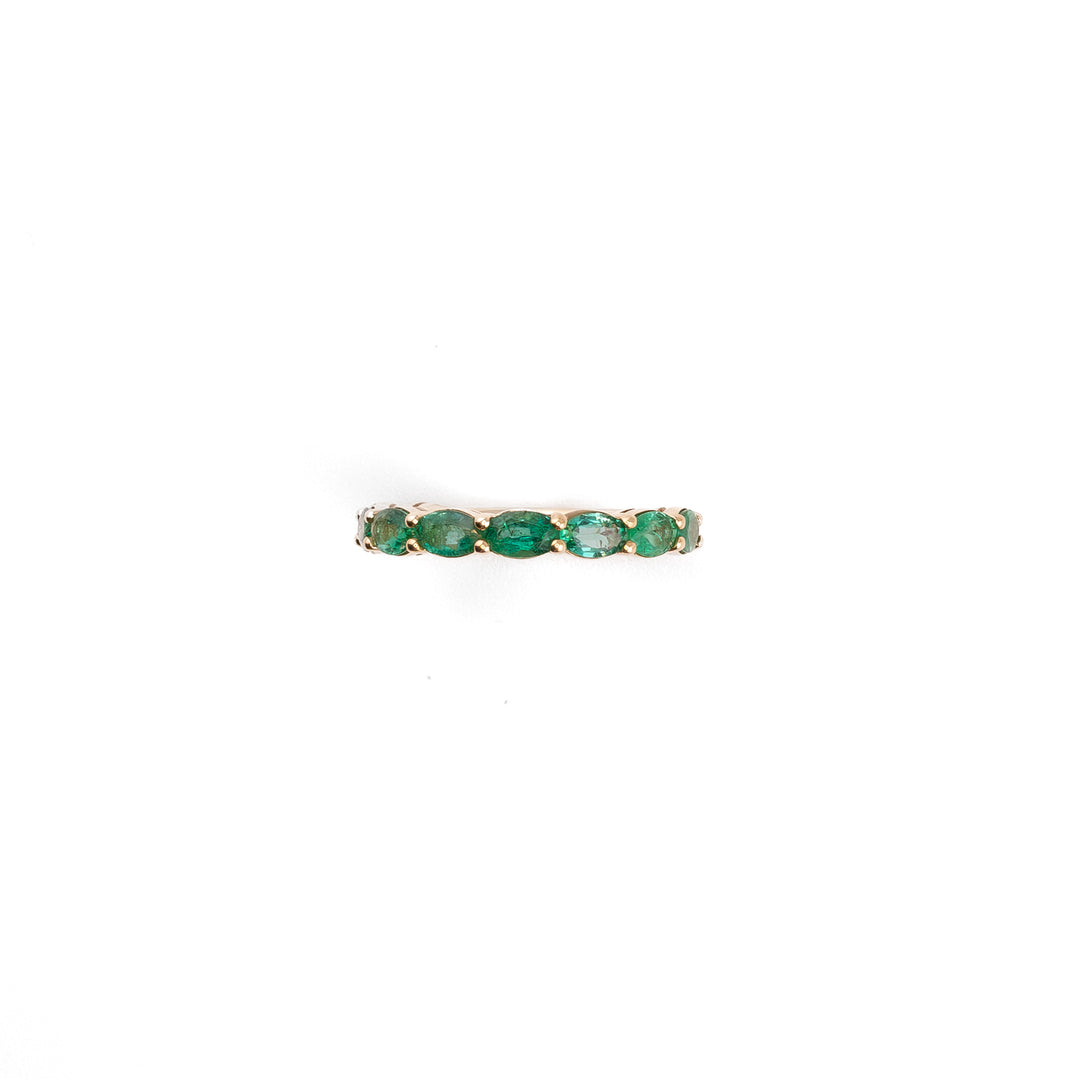 Emerald Arc Ring