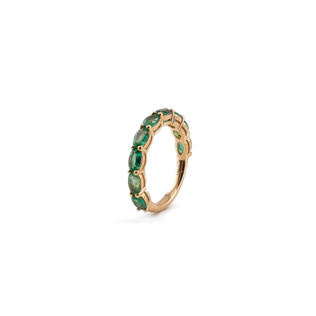 Emerald Arc Ring